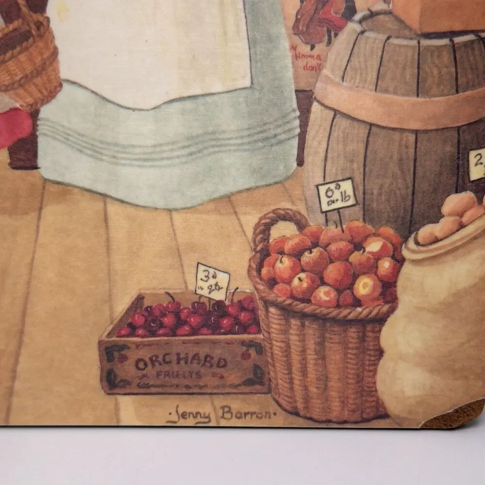 Wilscombe Melamine T Caddy & Son Cutting Board Jenny Barron England 13x8 Vintage